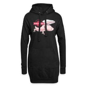 Axolotl Maman à queue amphibien Axolotls Cadeau - Sweat-shirt à capuche long Femme - noir - Devant