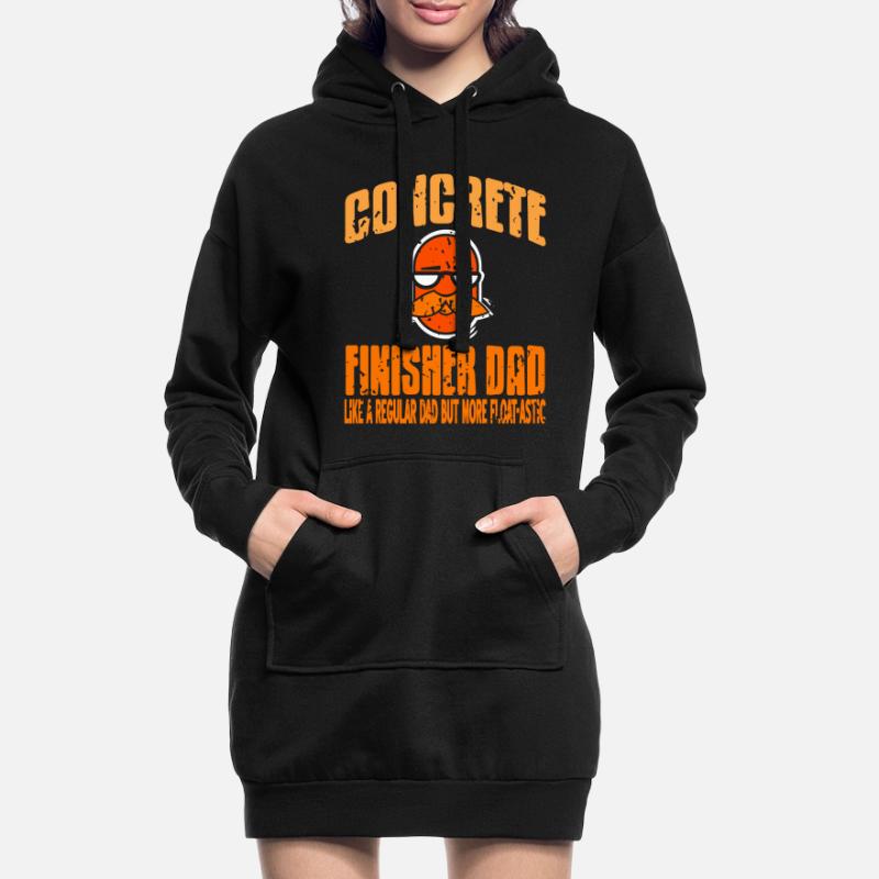 Conception de constructeur en béton pour les constructeurs et le chantier de construction Sweat-shirt à capuche long Femme