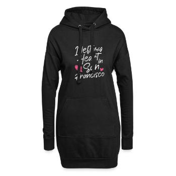 San Francisco Golden Gate Kalifornien Geschenk - Hoodie-Kleid - Schwarz - Vorne