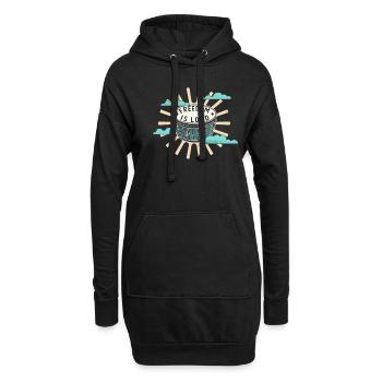 Bongo Trommel Freiheit Ist Laut Musikliebhaber - Hoodie-Kleid - Schwarz - Vorne