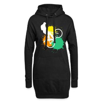 Radball - Hoodie-Kleid - Schwarz - Vorne