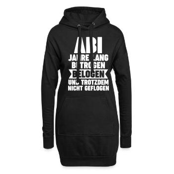 Abiturient Abifeier Abi Abitur - Hoodie-Kleid - Schwarz - Vorne