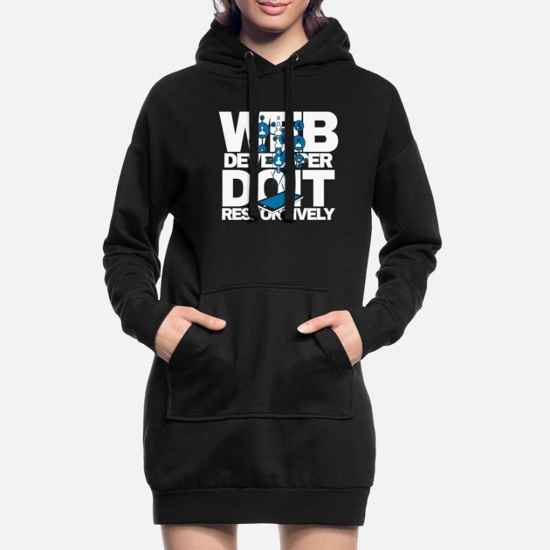 Programme de site Web Développeur Web réactif Sweat-shirt à capuche long Femme