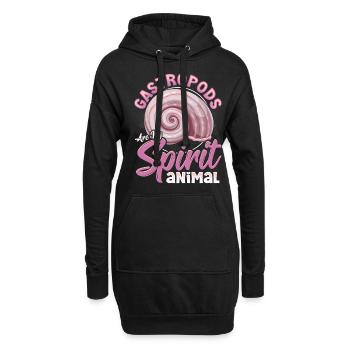 Conception de collecte de coquillages pour un chasseur de coquillages - Sweat-shirt à capuche long Femme - noir - Devant