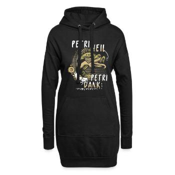 Angeln Fishing Fisher Angelrute Karpfen Rute Fisch - Hoodie-Kleid - Schwarz - Vorne