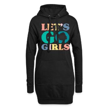 Laisse aller les filles Jga Femmes - Sweat-shirt à capuche long Femme - noir - Devant