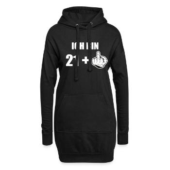 22 Geburtstag - Hoodie-Kleid - Schwarz - Vorne