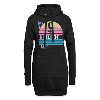 Lilith Darkness Moon Retro - Hoodie Dress - black - Front