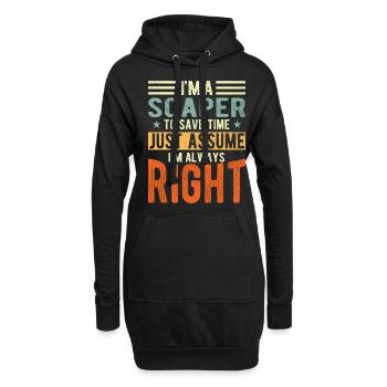 Soaper - Hoodie-Kleid - Schwarz - Vorne