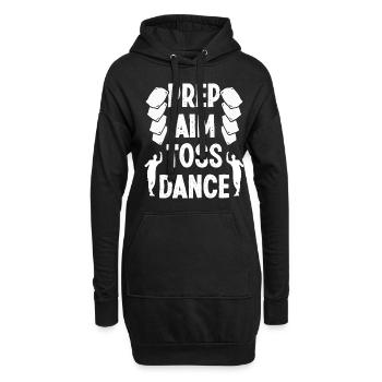 Cornhole Player Prep Aim Toss Dance Drinking Toss - Hoodie-Kleid - Schwarz - Vorne