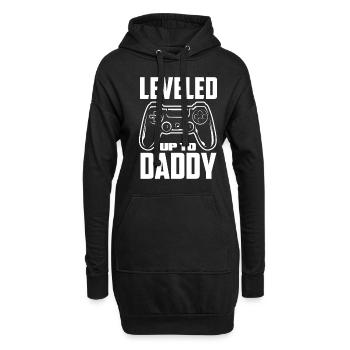 Papa Père Cadeau de la fête des pères - Sweat-shirt à capuche long Femme - noir - Devant