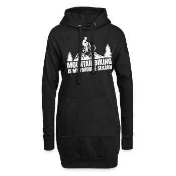 VTT VTT - Sweat-shirt à capuche long Femme - noir - Devant