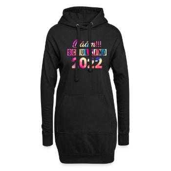 Schulkind 2022 Einschulung Schüler Erste Klasse - Hoodie-Kleid - Schwarz - Vorne