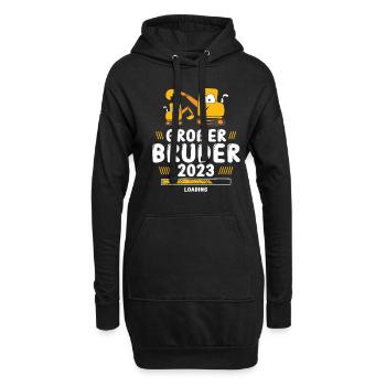 Großer Bruder 2023 Loading Bagger - Hoodie-Kleid - Schwarz - Vorne