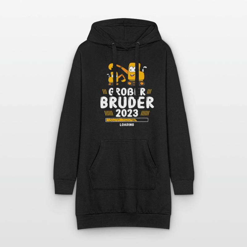 Großer Bruder 2023 Loading Bagger Hoodie-Kleid