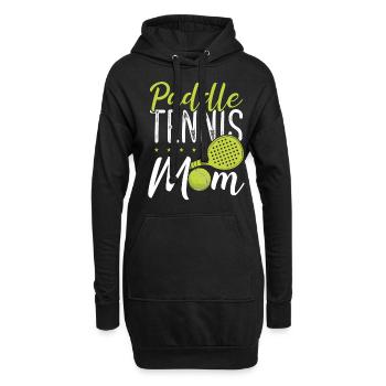 Paddle Tennis Maman Fête des mères Paddle Mama Player - Sweat-shirt à capuche long Femme - noir - Devant
