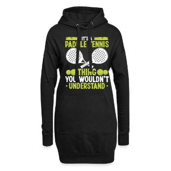 Joueur de paddle-tennis chose que vous ne comprendriez pasP - Sweat-shirt à capuche long Femme - noir - Devant