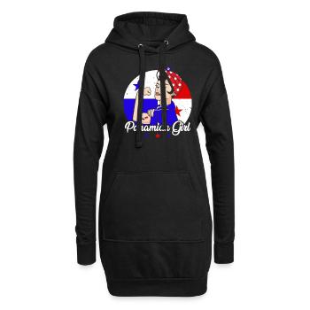 Panaméenne Fille Latina Femme Panama Flag Cadeau - Sweat-shirt à capuche long Femme - noir - Devant