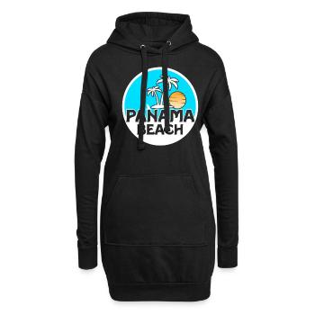 Panama Beach Sunshine Palmiers Terres tropicales - Sweat-shirt à capuche long Femme - noir - Devant