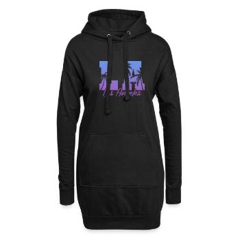 Los Angeles - Hoodie-Kleid - Schwarz - Vorne