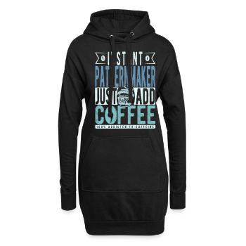 Modellbauer Kaffee Spruch - Hoodie-Kleid - Schwarz - Vorne