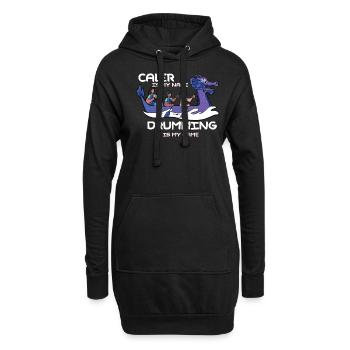 Bateau dragon pédalo japonais aviron - Sweat-shirt à capuche long Femme - noir - Devant