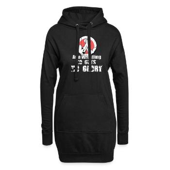 Bras de fer abattage d’arbres musculation musculation Bras de fer - Sweat-shirt à capuche long Femme - noir - Devant