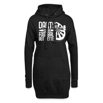 Darts Dartboard Dart - Hoodie-Kleid - Schwarz - Vorne