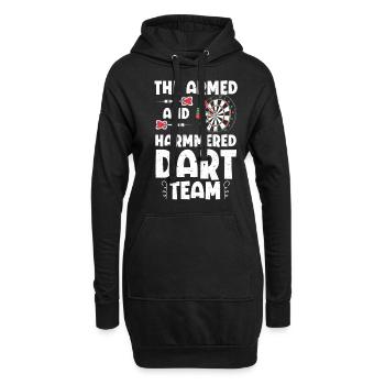 Fléchettes armées Hammered Dart Team Dartboard - Sweat-shirt à capuche long Femme - noir - Devant