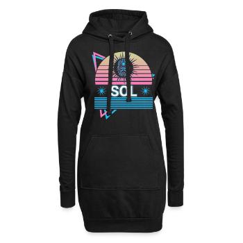 Sol Gott Sonne Antike römische Mythologie Retro - Hoodie-Kleid - Schwarz - Vorne