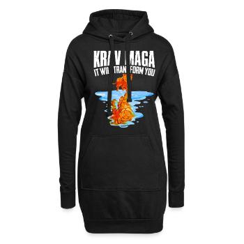 Krav Maga Apparel Israélien Self - Sweat-shirt à capuche long Femme - noir - Devant