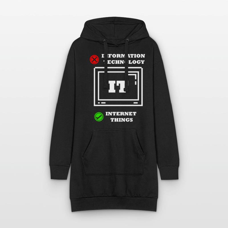 Internet-dinge Computerprogrammierer Tech Savy It Hoodie-Kleid