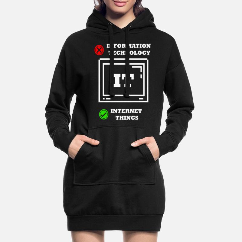 Internet-dinge Computerprogrammierer Tech Savy It Hoodie-Kleid