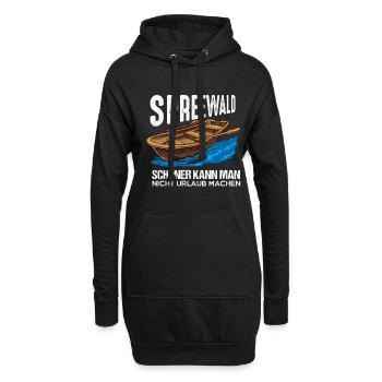 Cooles Spreewald Ostdeutschland Design - Hoodie-Kleid - Schwarz - Vorne