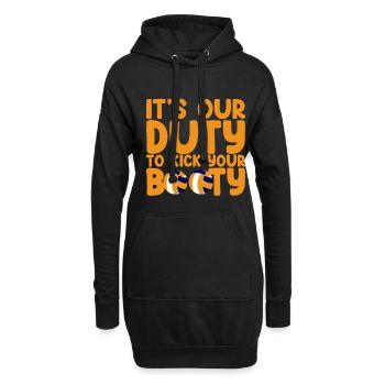 Il est de notre devoir de botter votre butin 2 - Sweat-shirt à capuche long Femme - noir - Devant