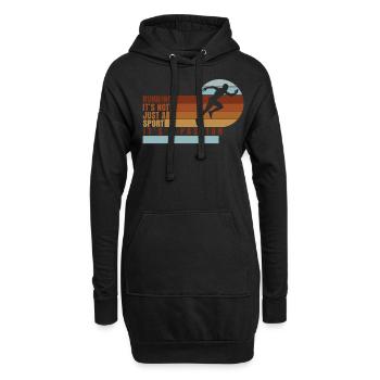 Course à pied Marathon de course de jogging - Sweat-shirt à capuche long Femme - noir - Devant