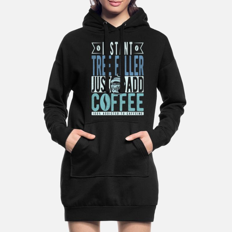 Baum Faller café dicton Sweat-shirt à capuche long Femme