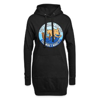 Dock Diving Don't Follow My Dog - Hoodie-Kleid - Schwarz - Vorne