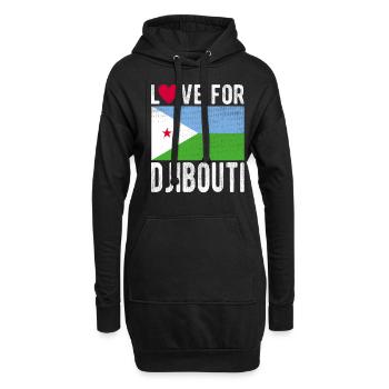 Dschibuti Souvenir - Hoodie-Kleid - Schwarz - Vorne