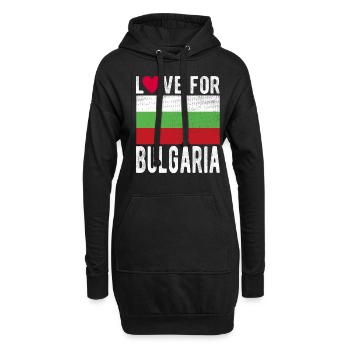 Bulgarien Souvenir - Hoodie-Kleid - Schwarz - Vorne
