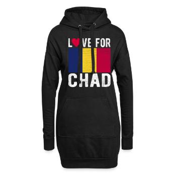 Tschad Souvenir - Hoodie-Kleid - Schwarz - Vorne