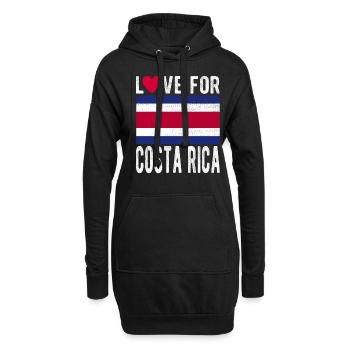 Costa Rica Souvenir - Sweat-shirt à capuche long Femme - noir - Devant