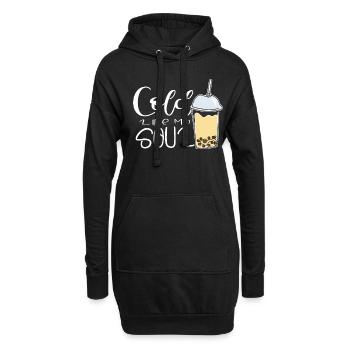 Cold Like My Soul Iced Coffee Lover Caffeine - Hoodie Dress - black - Front