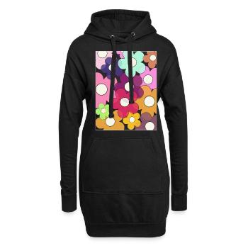 Bloomcore Fleurs Esthétiques Flowercore - Sweat-shirt à capuche long Femme - noir - Devant