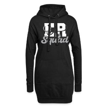 Her Squad Emergency Squad - Hoodie-Kleid - Schwarz - Vorne