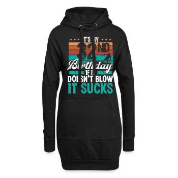 32 Year Old Kitesurfer Funny Kiteboarder Humor - Hoodie-Kleid - Schwarz - Vorne