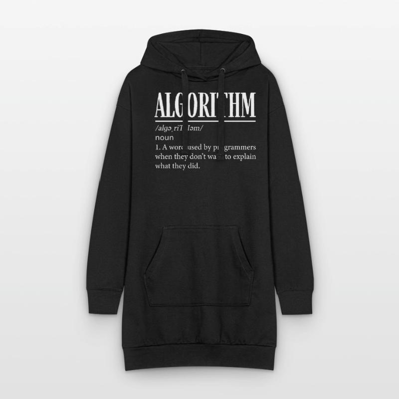 Programmeur d’algorithmes, codage, encodeur Sweat-shirt à capuche long Femme