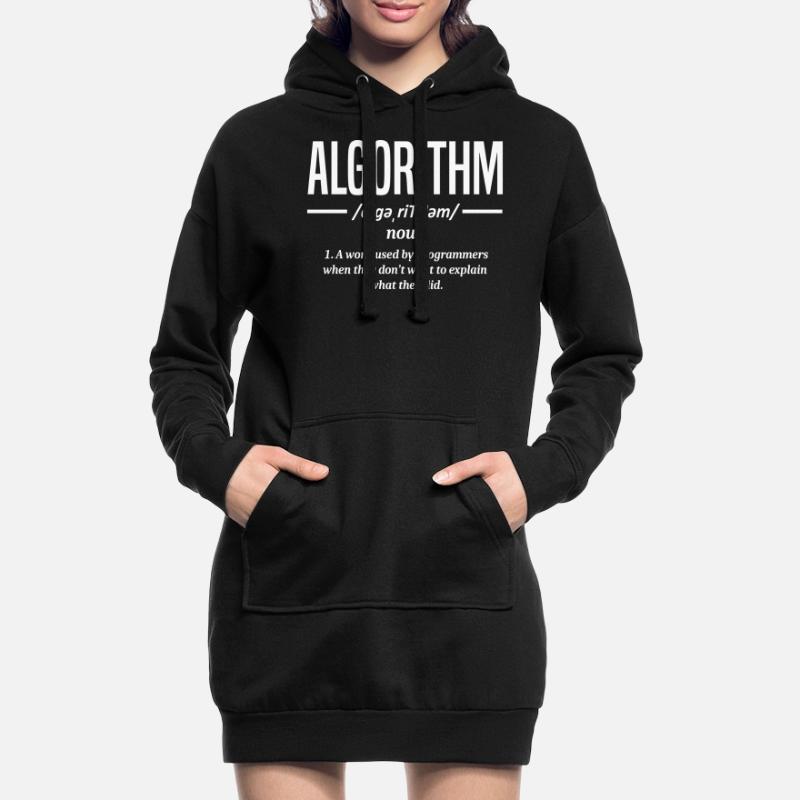 Algorithm programmer, coding, encoder Hoodie Dress
