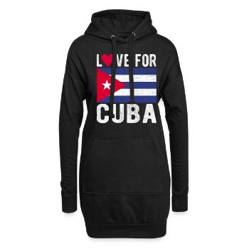 Kuba Souvenir - Hoodie-Kleid - Schwarz - Vorne