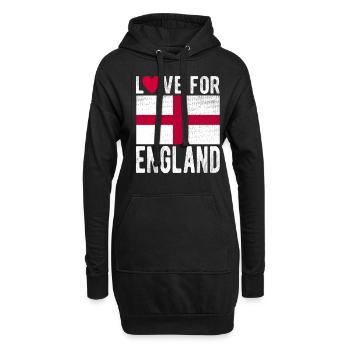 England Souvenir - Hoodie-Kleid - Schwarz - Vorne